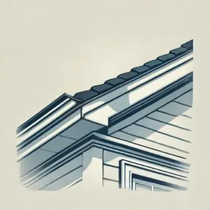 A clean and simple illustration of a house exterior